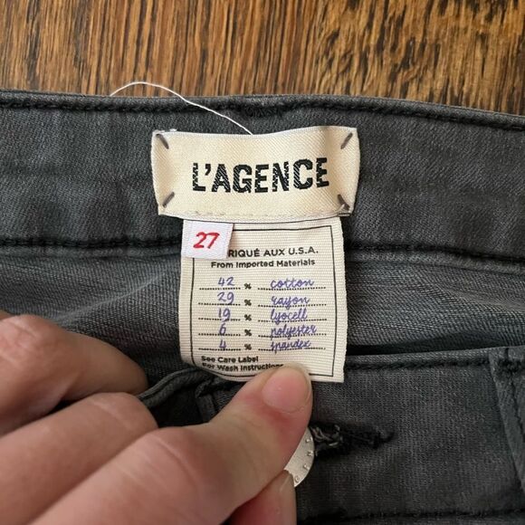 L’agence Margot High Rise Skinny Jean in Cast iron - Picture 3 of 7